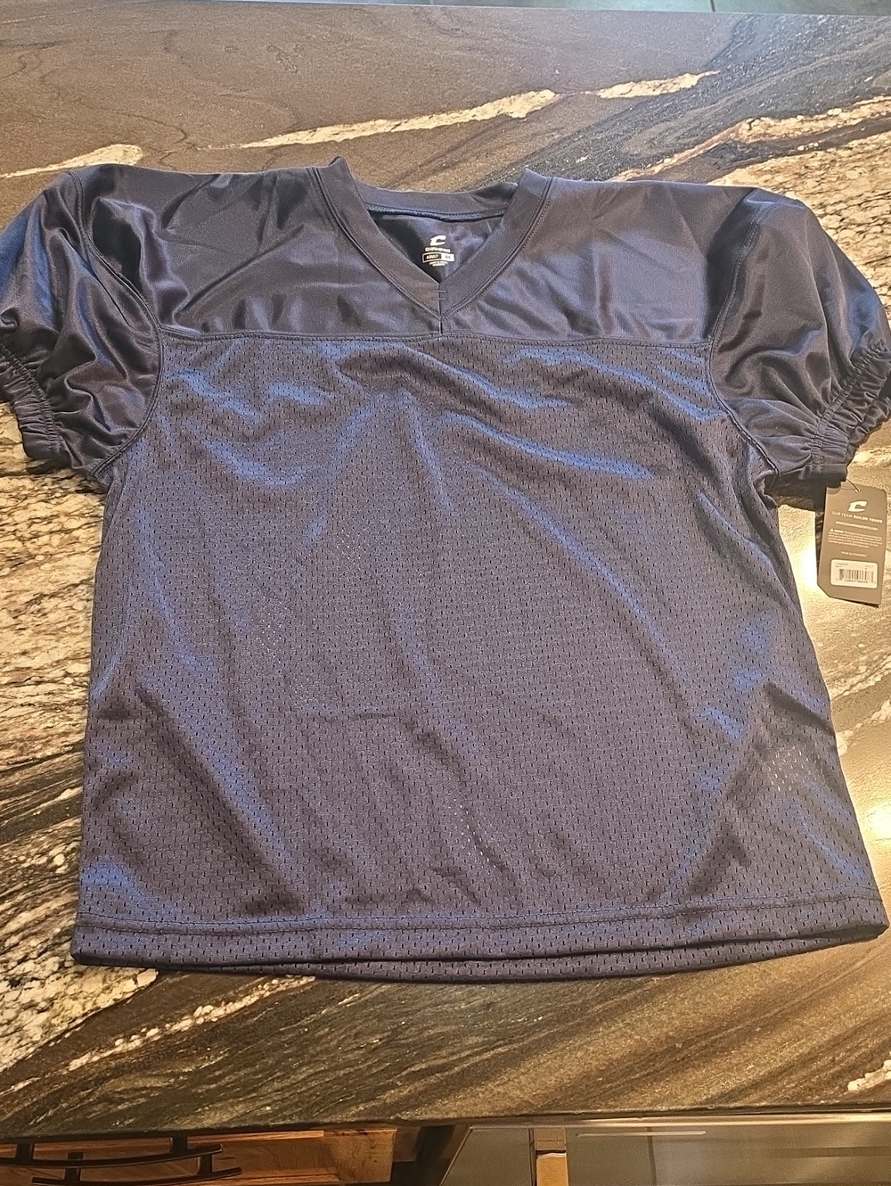 NWT Champro Navy Mesh Short-Sleeve Athletic Jersey Adult Medium